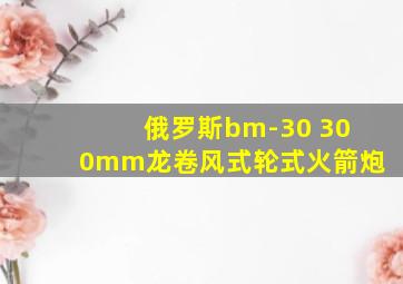 俄罗斯bm-30 300mm龙卷风式轮式火箭炮